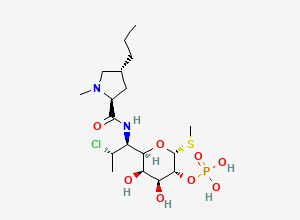 Two-dimensional chemical structure of Clindamycin Phosphate, CAS 24729-96-2