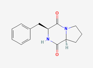 Two-dimensional chemical structure of Cyclo(L-Phe-L-Pro)