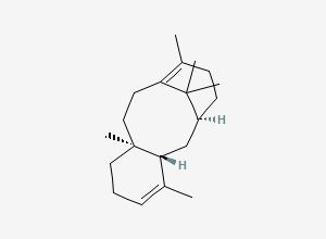 Two-dimensional chemical structure of (+)-Taxadiene