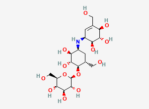 Two-dimensional chemical structure of Validamycin A