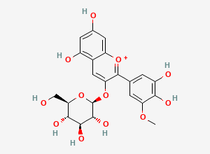 Two-dimensional chemical structure of Petunidin 3-Glucoside