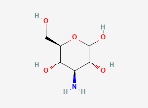 Two-dimensional chemical structure of 3-amino-3-deoxy-D-glucopyranose
