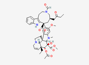Two-dimensional chemical structure of Vinamidine/ Catharinine, CAS 58511-83-4