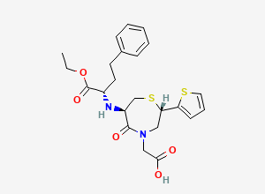 Two-dimensional chemical structure of Temocapril, CAS 111902-57-9
