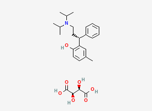 Two-dimensional chemical structure of Tolterodine Tartrate