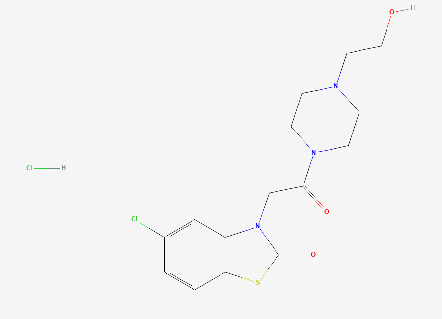 Two-dimensional chemical structure of Tiaramide Hydrochloride