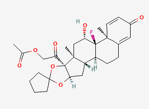 Two-dimensional chemical structure of Amcinonide