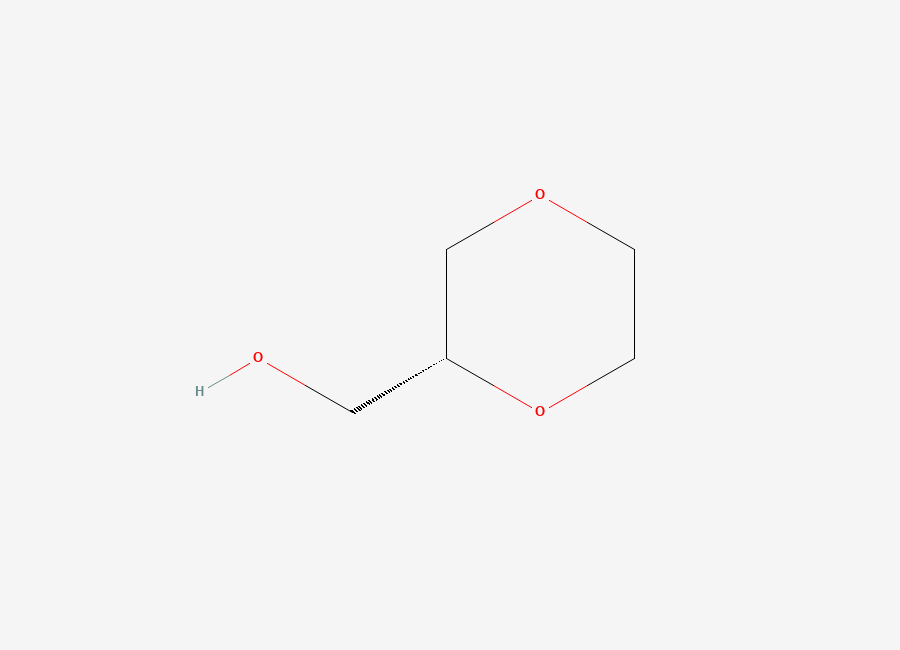 Two-dimensional chemical structure of ((2R)-1,4-dioxan-2-yl)methanol