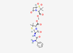 Two-dimensional chemical structure of Sultamicillin, CAS 76497-13-7