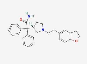 Two-dimensional chemical structure of Darifenacin, CAS 133099-04-4
