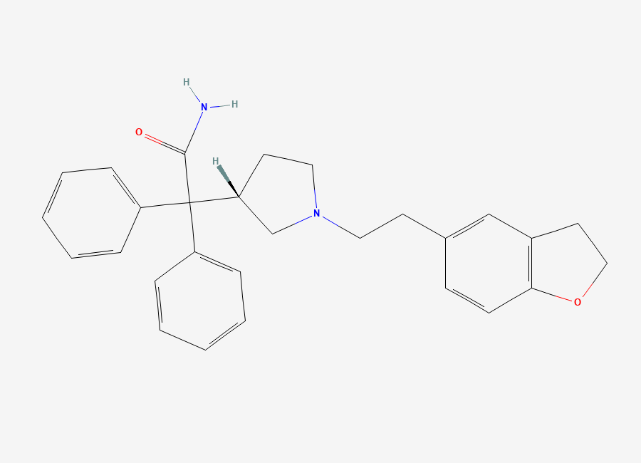 Two-dimensional chemical structure of Darifenacin, CAS 133099-04-4