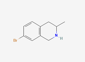 Two-dimensional chemical structure of 7-Bromo-3-methyl-1,2,3,4-tetrahydroisoquinoline