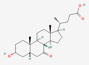 Two-dimensional chemical structure of Ursodeoxycholic Acid EP Impurity F, CAS 4651-67-6