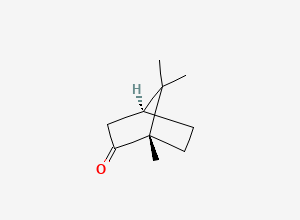 Two-dimensional chemical structure of Camphor, (-)-
