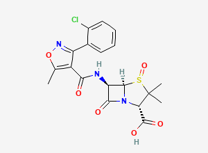 Two-dimensional chemical structure of Cloxacillin S-oxide