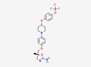 Two-dimensional chemical structure of Delamanid metabolite M1, CAS 1202875-92-0