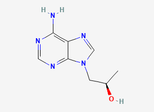 Two-dimensional chemical structure of Tenofovir (R)-Propanol Impurity, CAS 14047-28-0