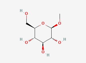 Two-dimensional chemical structure of Methyl beta-D-glucopyranoside