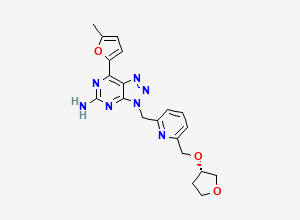 Two-dimensional chemical structure of Ciforadenant