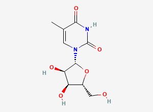 Two-dimensional chemical structure of 5-Methyluridine