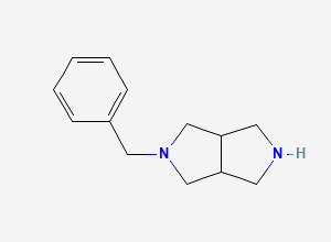 Two-dimensional chemical structure of 2-Benzyloctahydropyrrolo[3,4-c]pyrrole