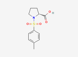 Two-dimensional chemical structure of Tosyl-D-Proline