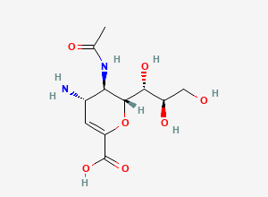 Two-dimensional chemical structure of Zanamivir EP Impurity C, CAS 130525-62-1