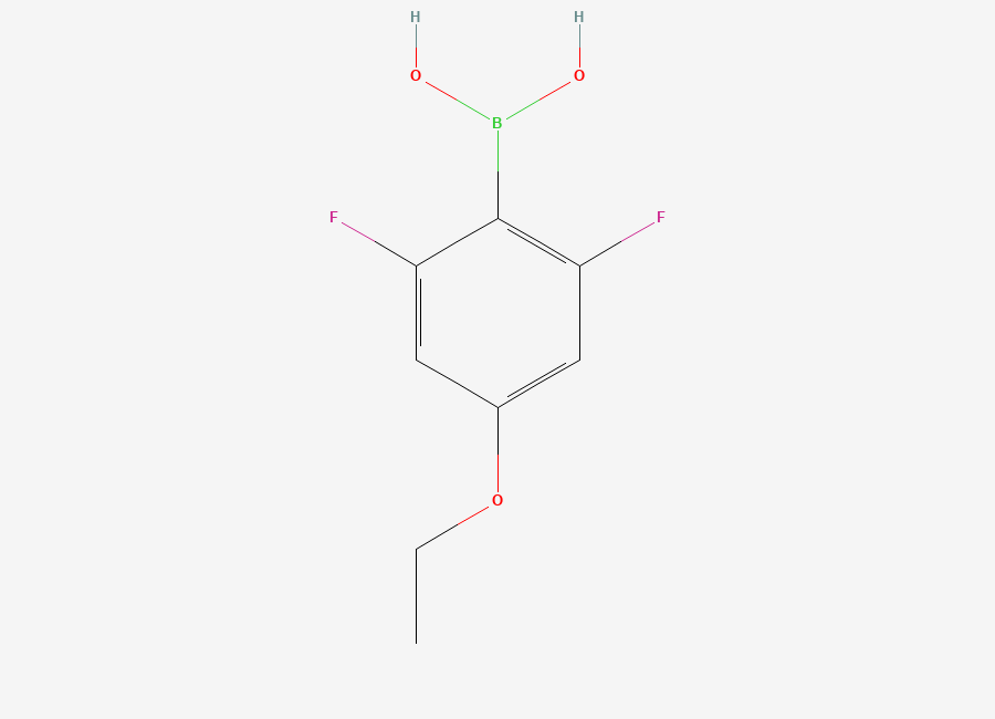 Two-dimensional chemical structure of (4-Ethoxy-2,6-difluorophenyl)boronic acid