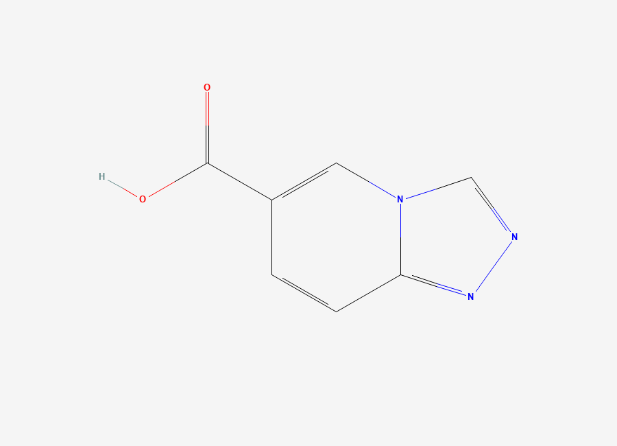 Two-dimensional chemical structure of (1,2,4)Triazolo(4,3-a)pyridine-6-carboxylic acid