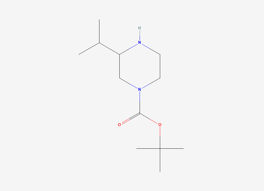 Two-dimensional chemical structure of tert-Butyl 3-(propan-2-yl)piperazine-1-carboxylate
