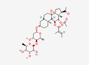 Two-dimensional chemical structure of Tenacissimoside A