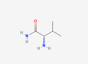 Two-dimensional chemical structure of Valinamide