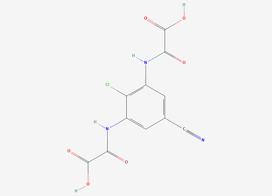Two-dimensional chemical structure of Lodoxamide, CAS 53882-12-5