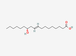 Two-dimensional chemical structure of Ricinelaidic acid