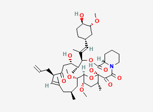 Two-dimensional chemical structure of Tacrolimus, CAS 104987-11-3