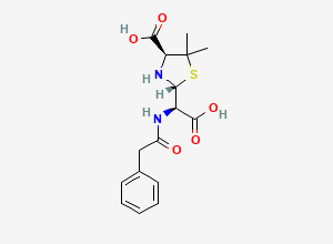 Two-dimensional chemical structure of 5R,6R-Benzylpenicilloic Acid, CAS 87492-68-0