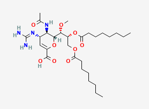 Two-dimensional chemical structure of Laninamivir Impurity 2, CAS 1169517-07-0
