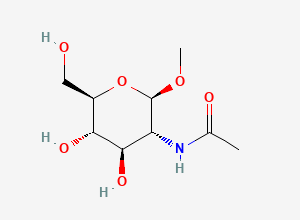 Two-dimensional chemical structure of Alpha-Methyl-N-Acetyl-D-Glucosamine