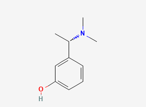 Two-dimensional chemical structure of Rivastigmine EP Impurity A, CAS 139306-10-8