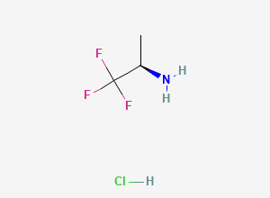 Two-dimensional chemical structure of (R)-2-Amino-1,1,1-trifluoropropane hydrochloride
