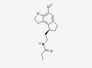 Two-dimensional chemical structure of 4-Hydroxy Ramelteon, CAS 1204581-50-9