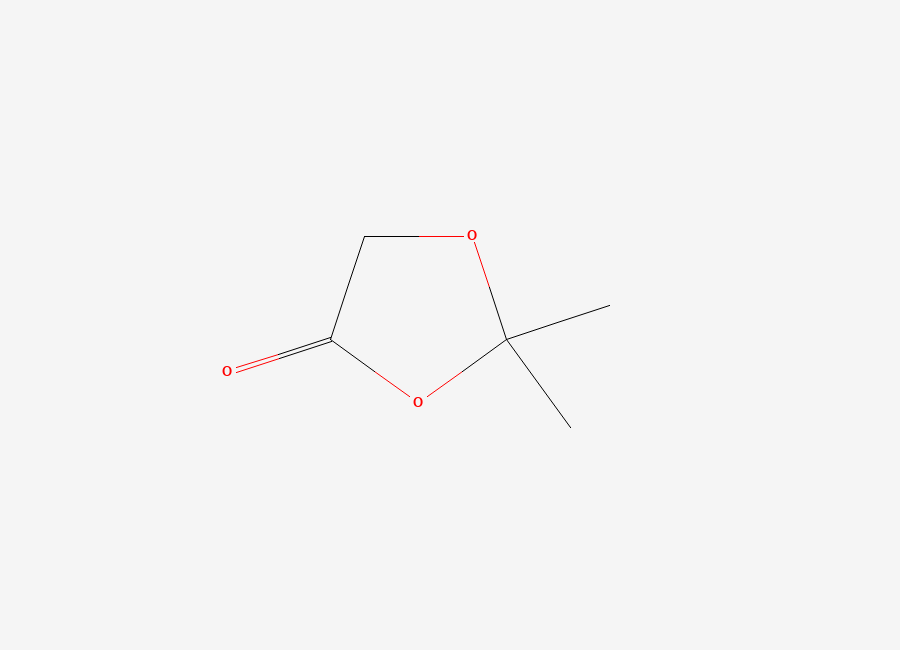 Two-dimensional chemical structure of 2,2-Dimethyl-1,3-dioxolan-4-one