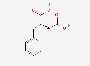 Two-dimensional chemical structure of (S)-2-benzylsuccinic acid
