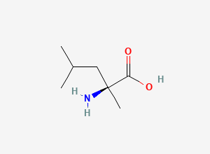 Two-dimensional chemical structure of 2-Methylleucine
