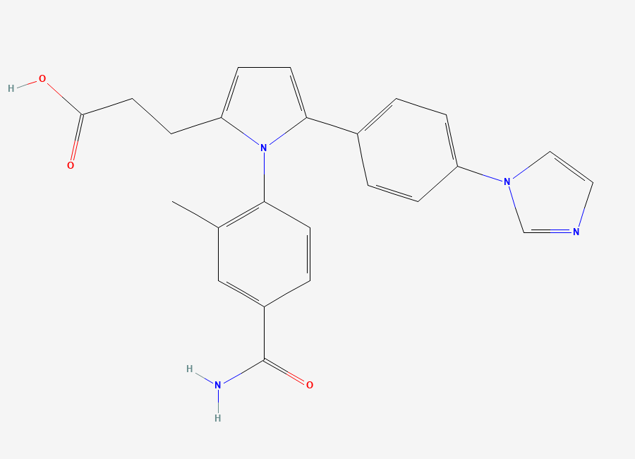 Two-dimensional chemical structure of N-6022
