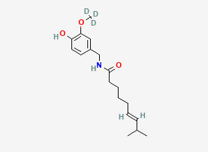 Two-dimensional chemical structure of Cis-Capsaicin-D3, CAS 1185237-43-7