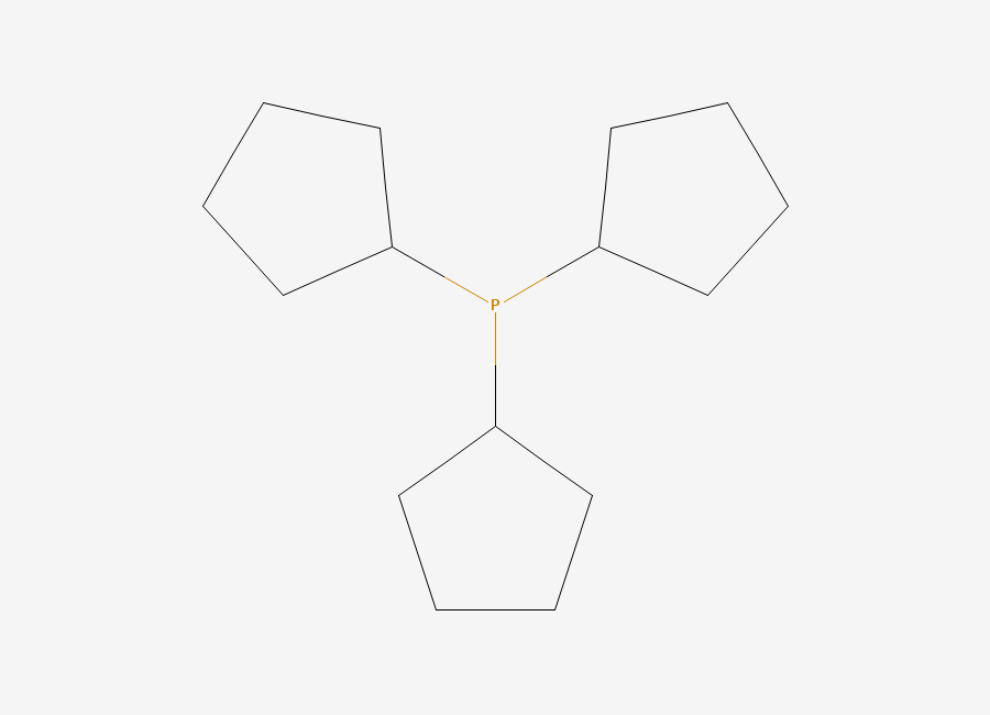 Two-dimensional chemical structure of Phosphine, tricyclopentyl-