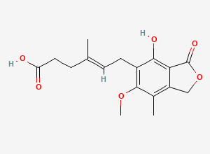 Two-dimensional chemical structure of Mycophenolate Mofetil EP Impurity F, CAS 24280-93-1