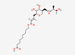 Two-dimensional chemical structure of Mupirocin, CAS 12650-69-0