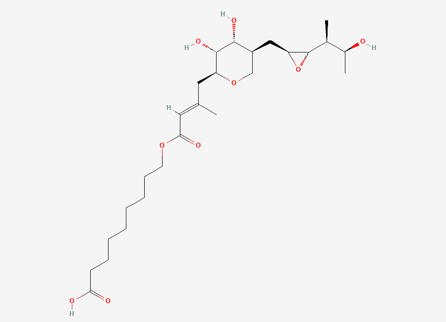 Two-dimensional chemical structure of Mupirocin, CAS 12650-69-0